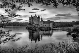 Französisches Schloß in schwarz-weiß
