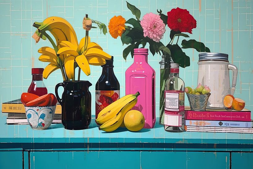 Enchanting Dance of Colours | Modern Still Life Painting by Eye catching paintings