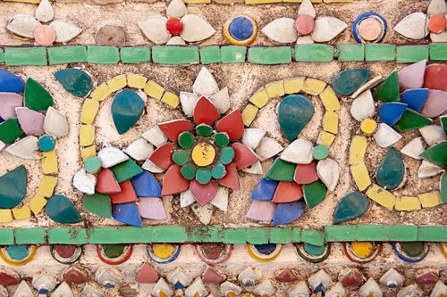 Porseleinen versiering op tempel Wat Arun