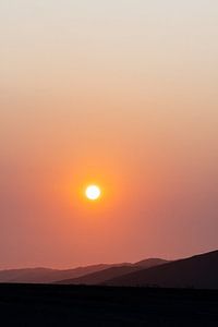 Coucher de soleil dans le Sossusvlei, Namibie