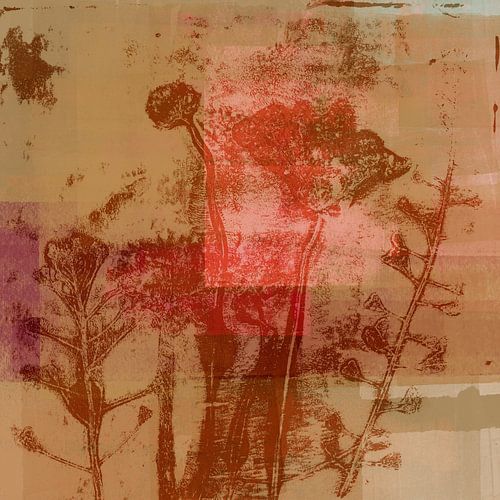 Planten in warm bruin