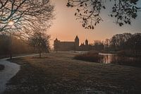 Westhove castle in the cold