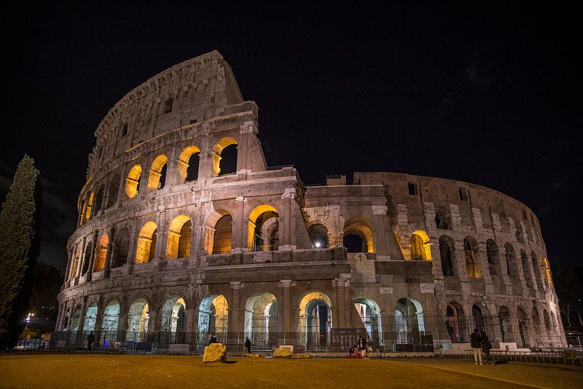 Het Colosseum bij nacht van Sander de Jong