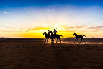 Dessert Horseback Riding Egypt  by Joep Oomen