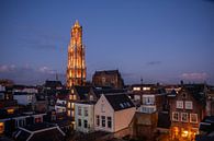 Utrecht Cathedral in evening light by Rob vlierd van de thumbnail