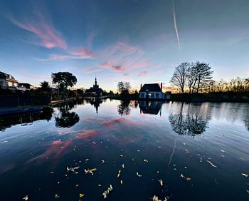 Vue sur le Delftse Schie, Overschie Rotterdam
