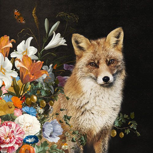 Fox among the Flowers