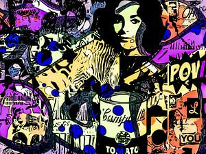 Blaue Punkte - POP Art