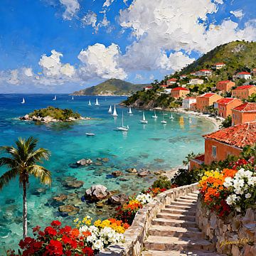 Beautiful Destinations - St. John, U.S. 1 van Johannas Art Creations