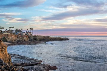 Zomaar een zonsondergang - Kust van San Diego van Joseph S Giacalone Photography