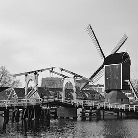 Mill in Leiden, Netherlands sur Fraukje Vonk