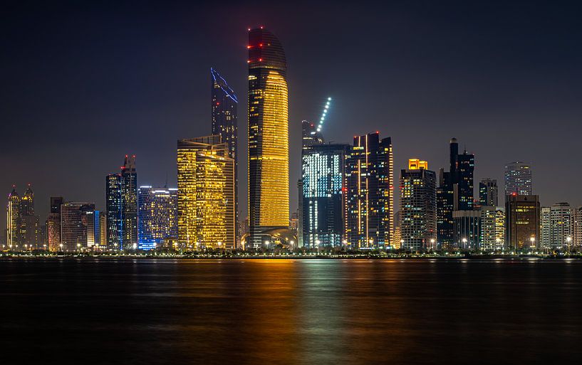 Skyline Abu Dhabi by Jeroen Kleiberg