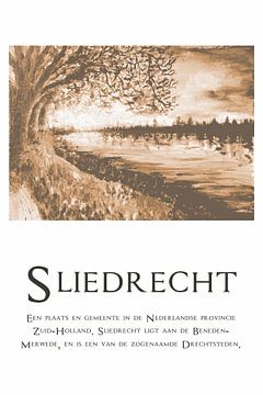Rivier de Merwede Drechtsteden Sliedrecht van Krista Kitsz Art