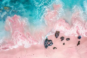 Pastel-coloured dream beach by Poster Art Shop