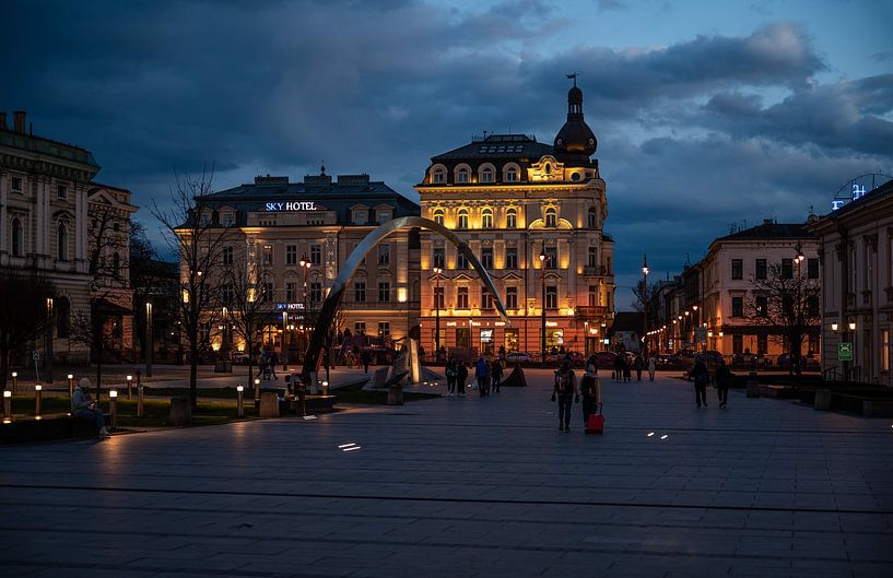 Nowaka-Jezioranskiego square in Kraków, Poland by Werner Lerooy