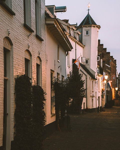 Wit torentje in de Muurhuizen van Amersfoort van Michiel Dros