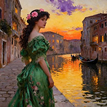 Back in Time -  Her Dress in the Sunset Breeze