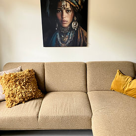 Photo de nos clients: Portrait d'art "Fille berbère" par Carla Van Iersel, sur ArtFrame