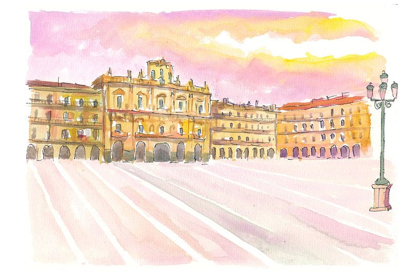 Plaza Mayor Salamanca Spanje in Castilië en León van Markus Bleichner