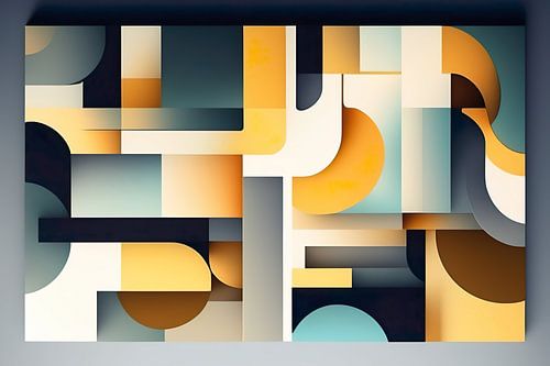 3d geometric abstract art