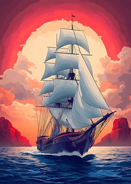 Zeilboot van Lae