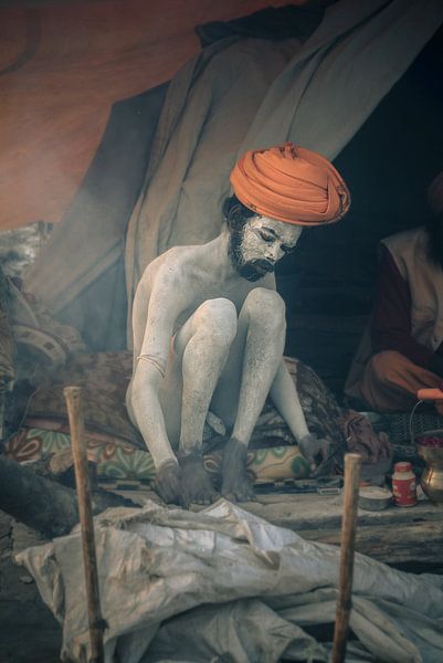 Sadhus in Kumbh Mela by Edgar Bonnet-behar