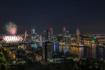 Das nationale Feuerwerk in Rotterdam von MS Fotografie | Marc van der Stelt