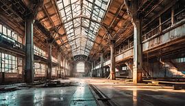 Verloren plaatsen oude fabriek