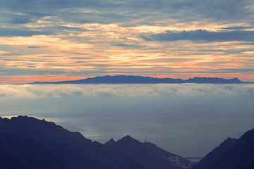 Sunrise over the island of Gran Canaria by Ines Porada
