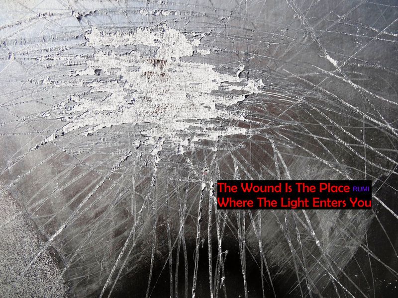 Rumi: The Wound Is The Place Where... von MoArt (Maurice Heuts)