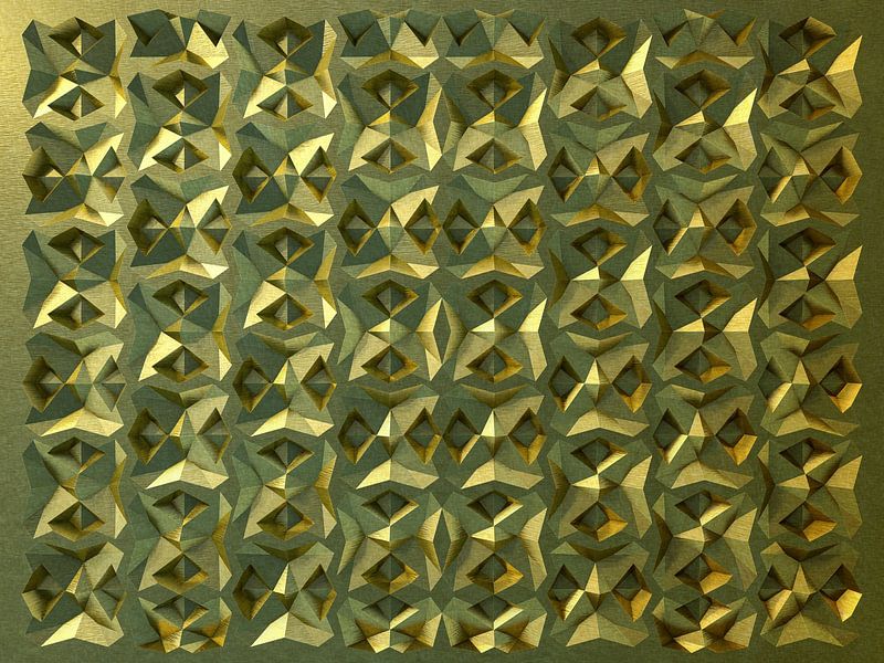 Relief E1 Gold von Frans Blok - Fotos, Kunst und weitere Wanddekoration