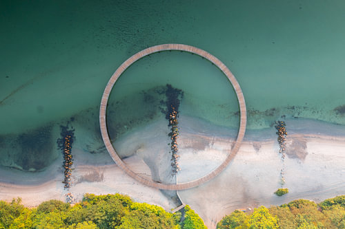 Infinity Bridge, Aarhus, Dänemark.