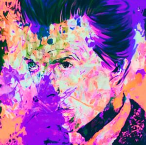 Hommage à David Bowie Lila Vintage Summer Splash Pop Art PUR sur Felix von Altersheim