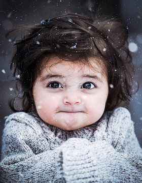 Winterportret van Bess Hamiti