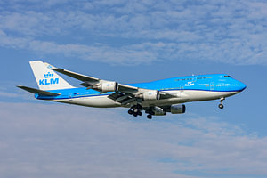 KLM Boeing 747-400 Stadt Tokio.