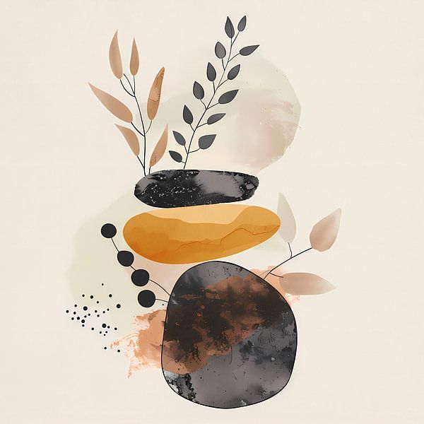 Minimalist concept with leaves by Angel Estevez