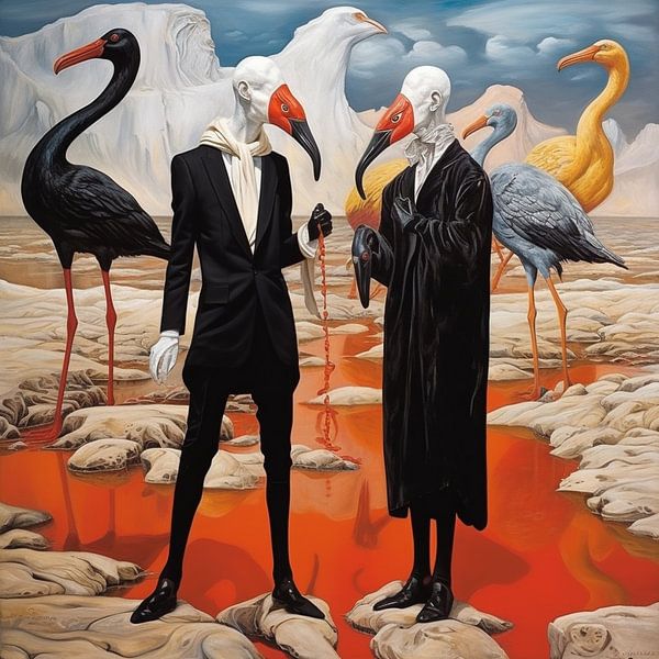 Surrealism Birds Elegance Mysticism Dreamworld Art by gm_designs