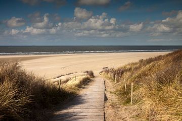Strand op het eiland Spiekeroog, Nedersaksen van Peter Schickert