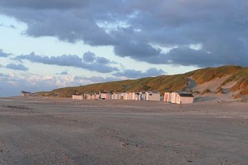 Evening atmosphere at Paal 15 on the island of Texel by christine b-b müller