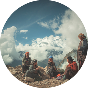 Himalaya-vrouwen van Edgar Bonnet-behar