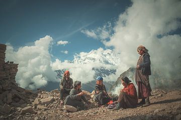 Himalaya-vrouwen van Edgar Bonnet-behar