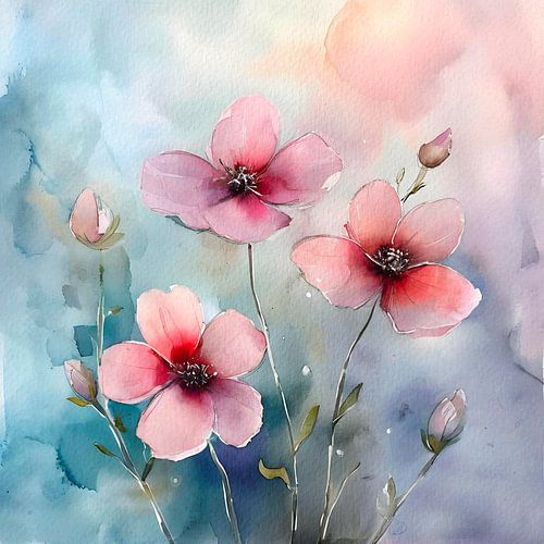 Coquelicots roses - pink poppies
