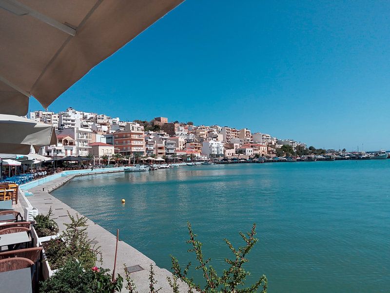 Sitia on the seafront promenade by Detlef Georgi
