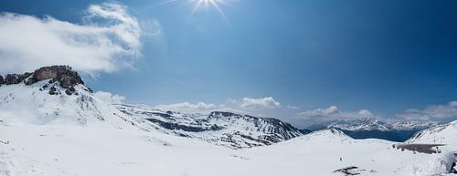 Sneeuwlandschap Großglockner Hoghalpstrasse, Oostenrijk