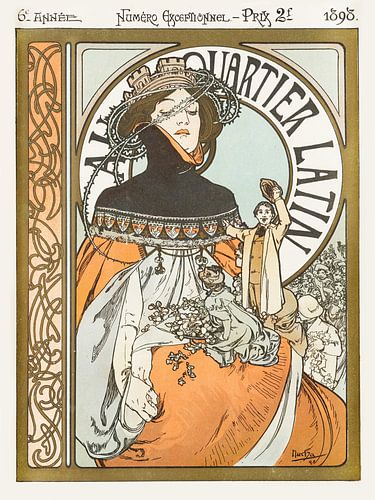 Alfons Mucha - Au quartier Latin