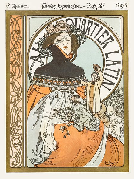 Alfons Mucha - Au quartier Latin by Old Masters