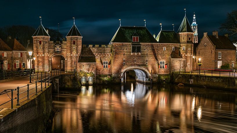 Amersfoort Drehmoment Tor Nacht Foto von Erik van 't Hof