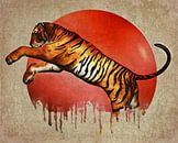 Klimawandel - Tiger Fighting von Jan Keteleer Miniaturansicht