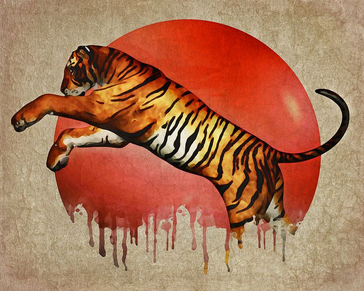 Klimawandel - Tiger Fighting von Jan Keteleer