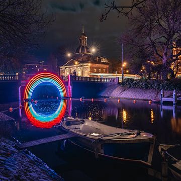 December 2021, Amsterdam Light Festival waarbij kunstenaars hun verlichte werk laten zien in en rond van Jolanda Aalbers